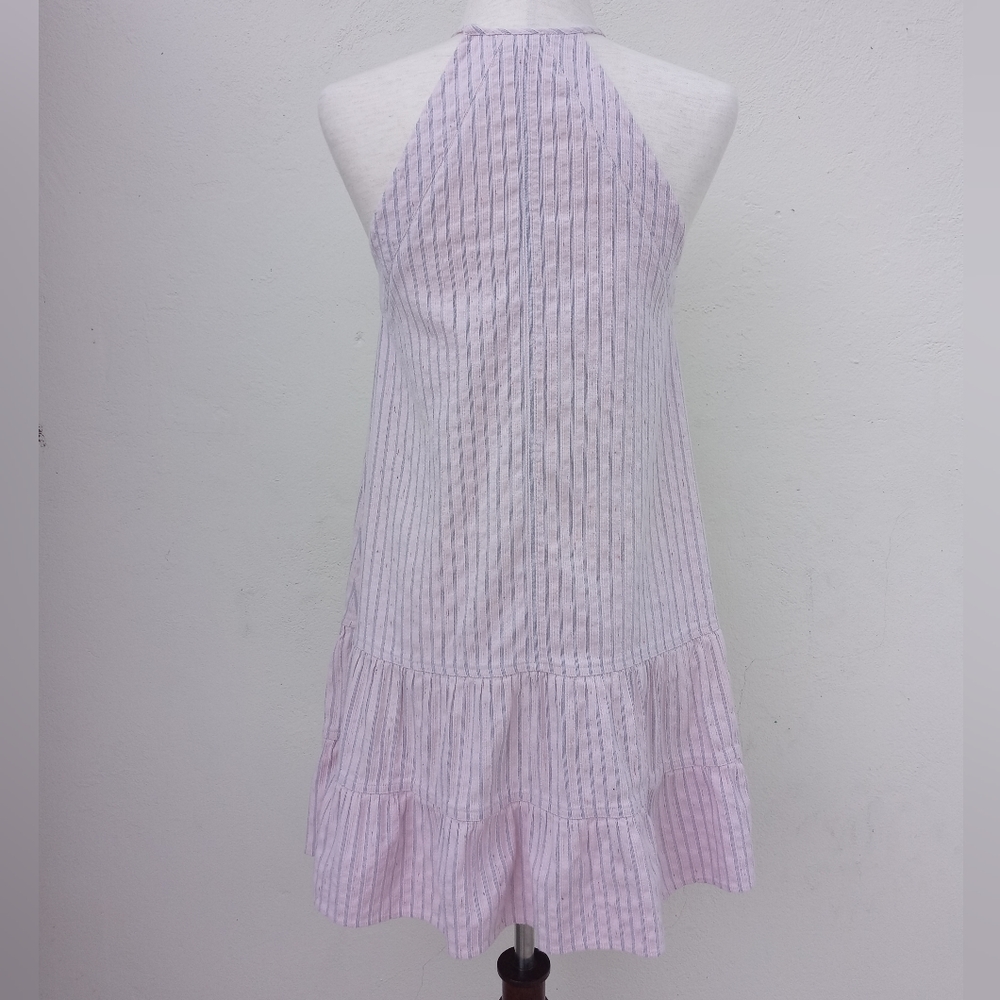 Rebecca Taylor Sleeveless Striped Cotton Tank - Picture 7 of 10